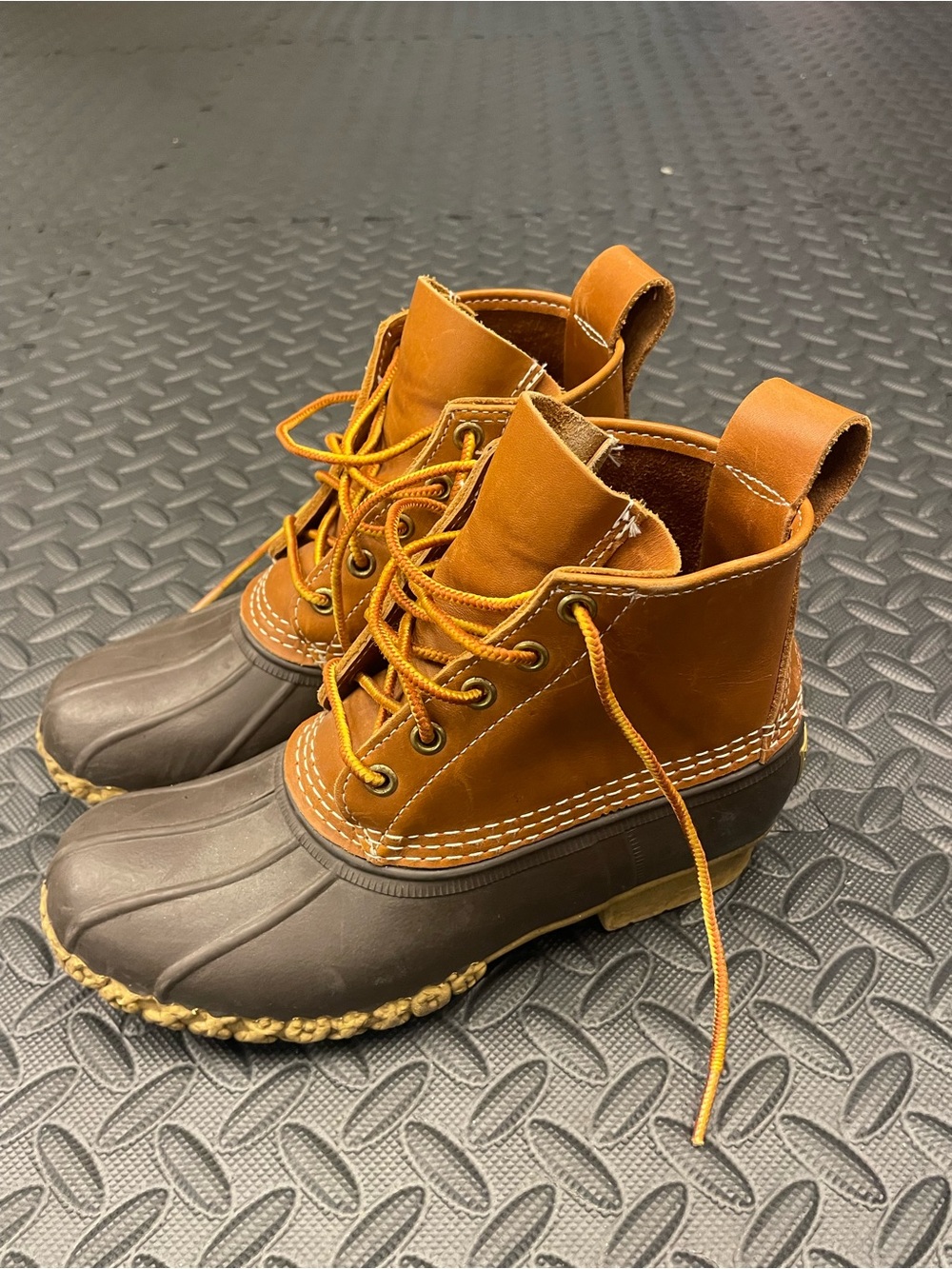 L.L. Bean Waterproof Duck Boots women’s 6- Brown/Tan